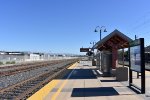 Looking south from Santa Clara Caltrain station 